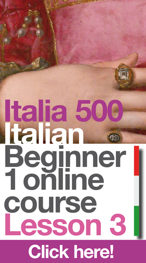Italian lessons online - Italia 500 Italian online lessons