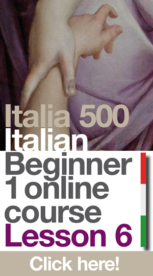 Learn Italian online - Italia 500 Italian lessons online